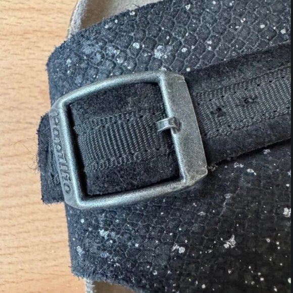 Birkenstock Papillio Carmen Sandals – Black Silver Splash – Size 6 US (EU 36) - Picture 7 of 11